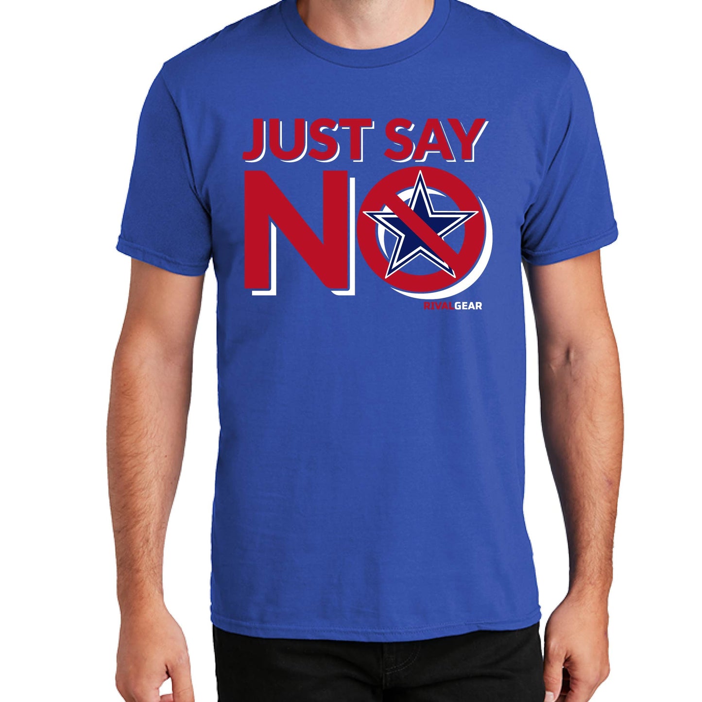 Just Say No T-Shirt for Giants Football Fans (Anti-Cowboys)