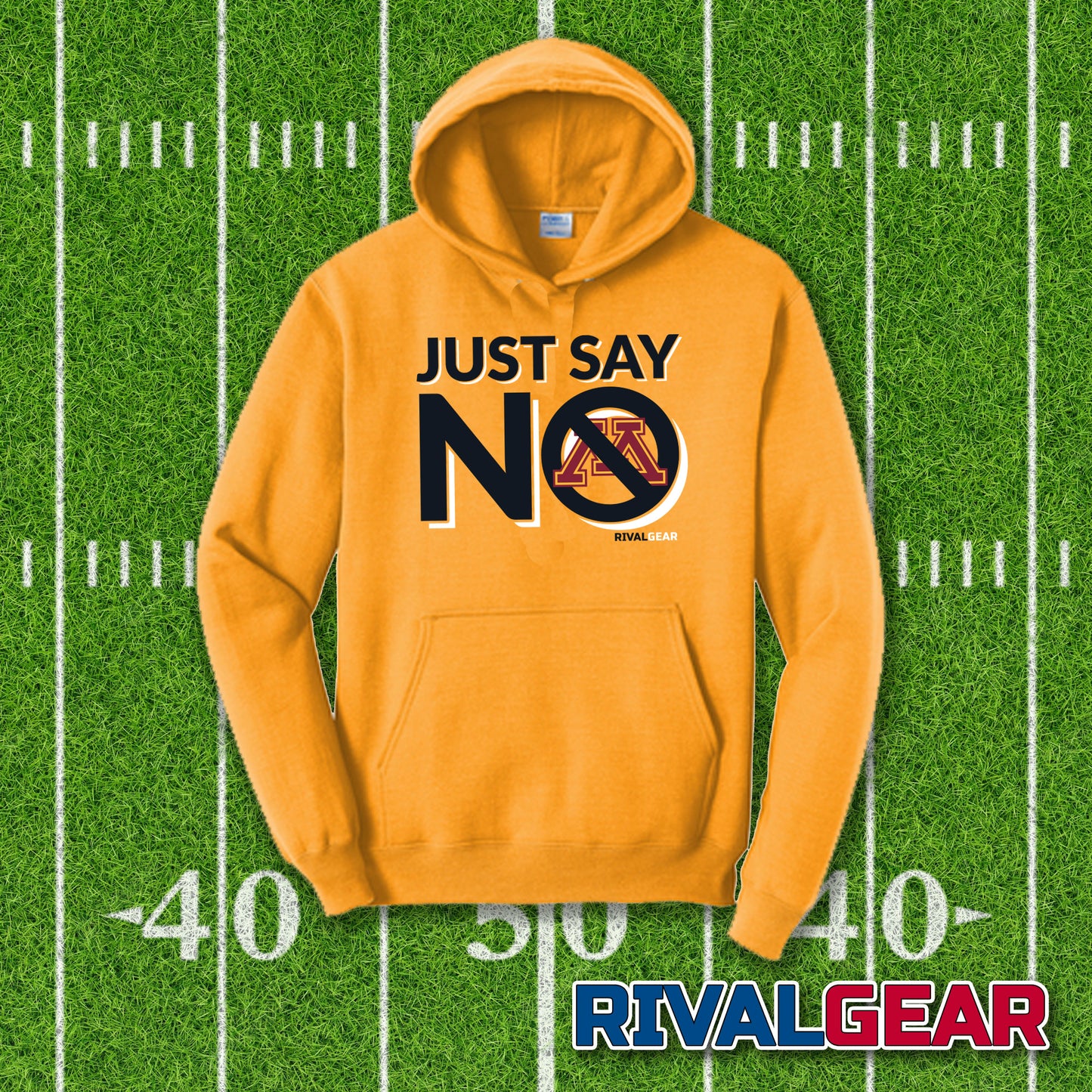 Just Say No Hoodie for Iowa Football Fans (Anti-Cyclones)