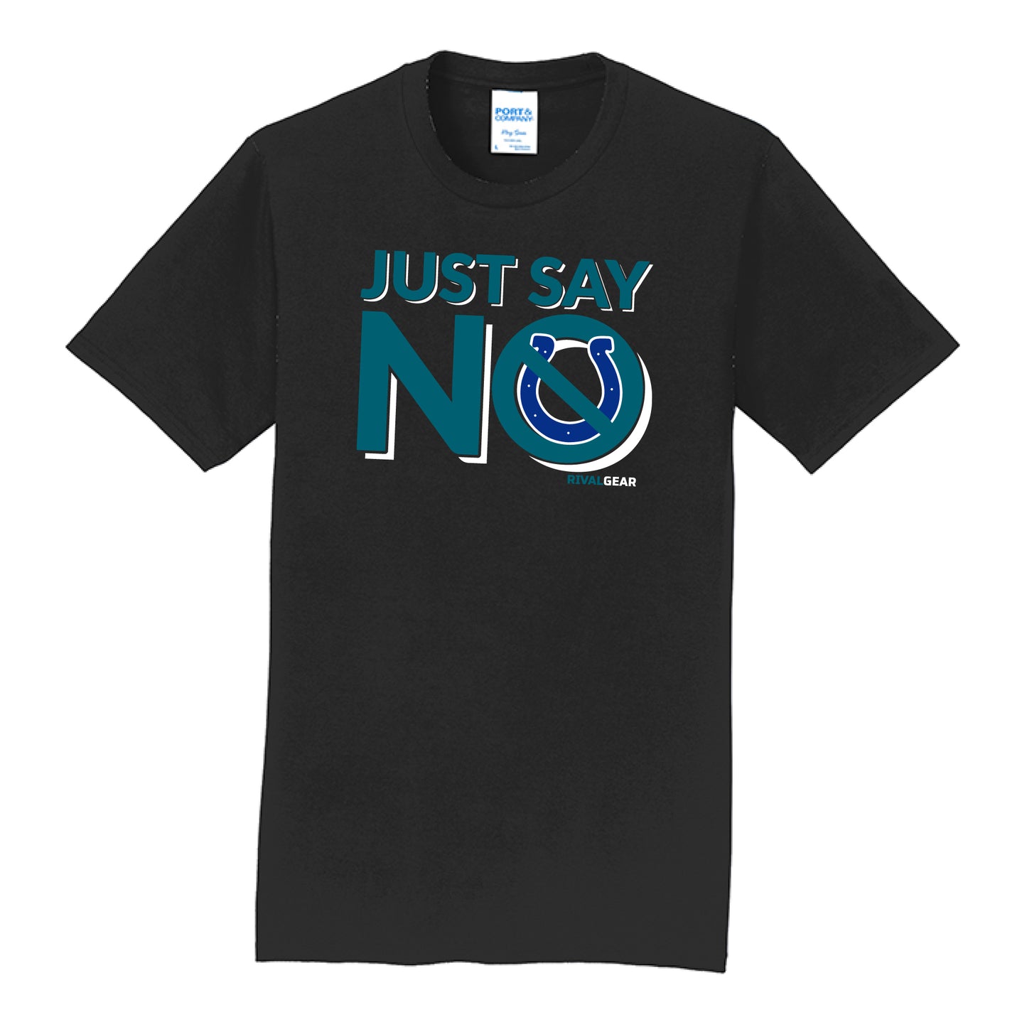 Just Say No T-Shirt for Jaguars Football Fans (Anti-Colts)