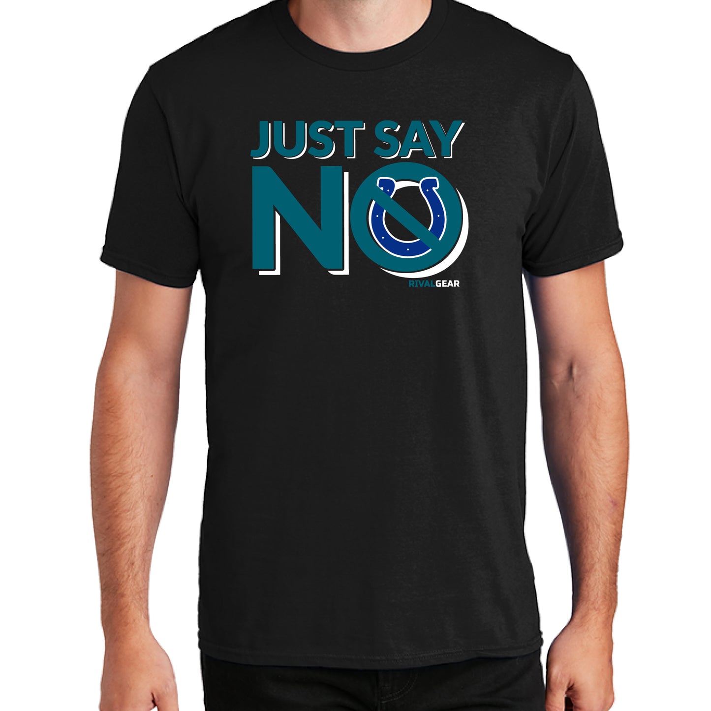 Just Say No T-Shirt for Jaguars Football Fans (Anti-Colts)