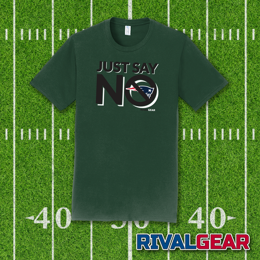 Just Say No T-Shirt for Jets Football Fans (Anti-Patriots)
