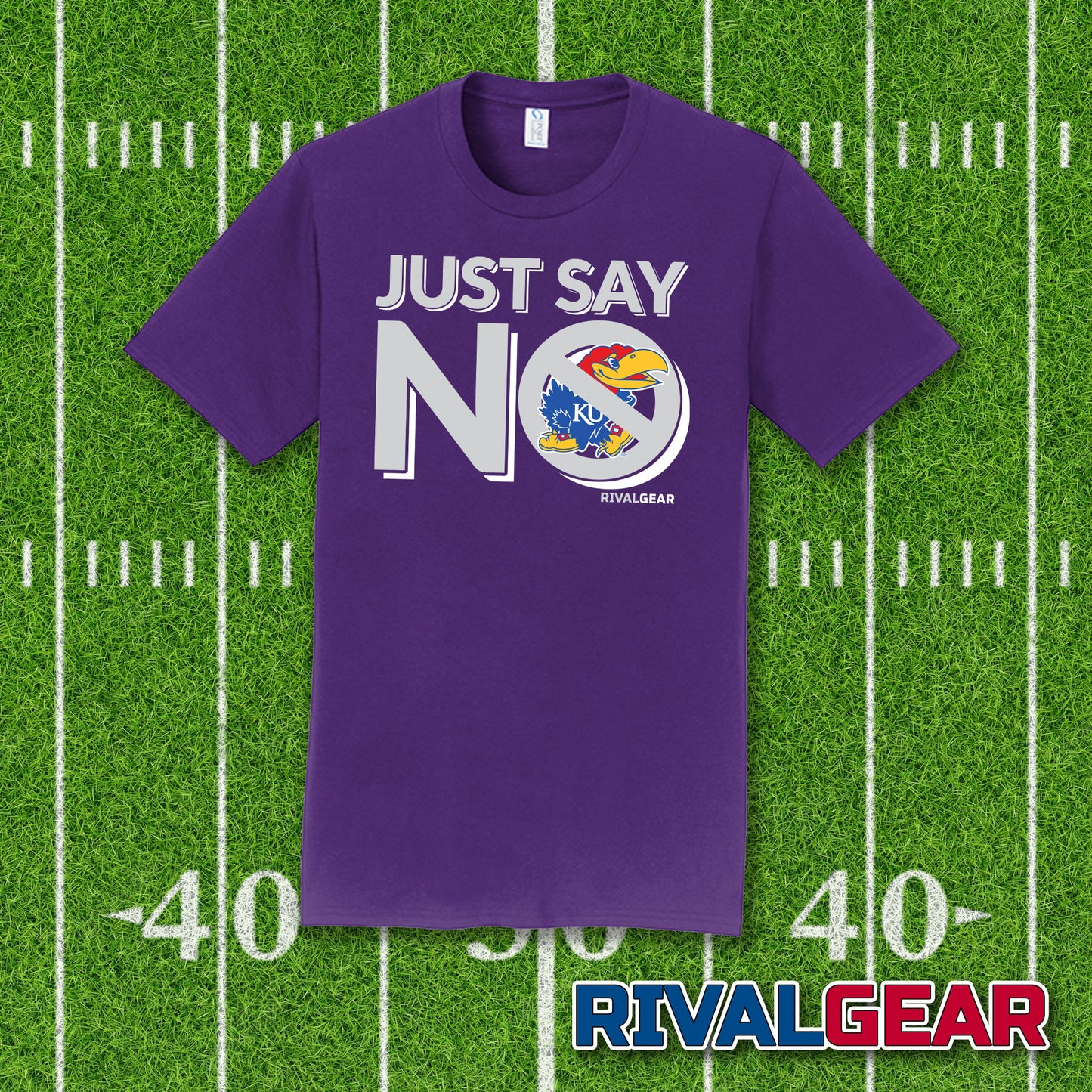 Just Say No T-Shirt for Kansas State Football Fans (Anti-Kansas)