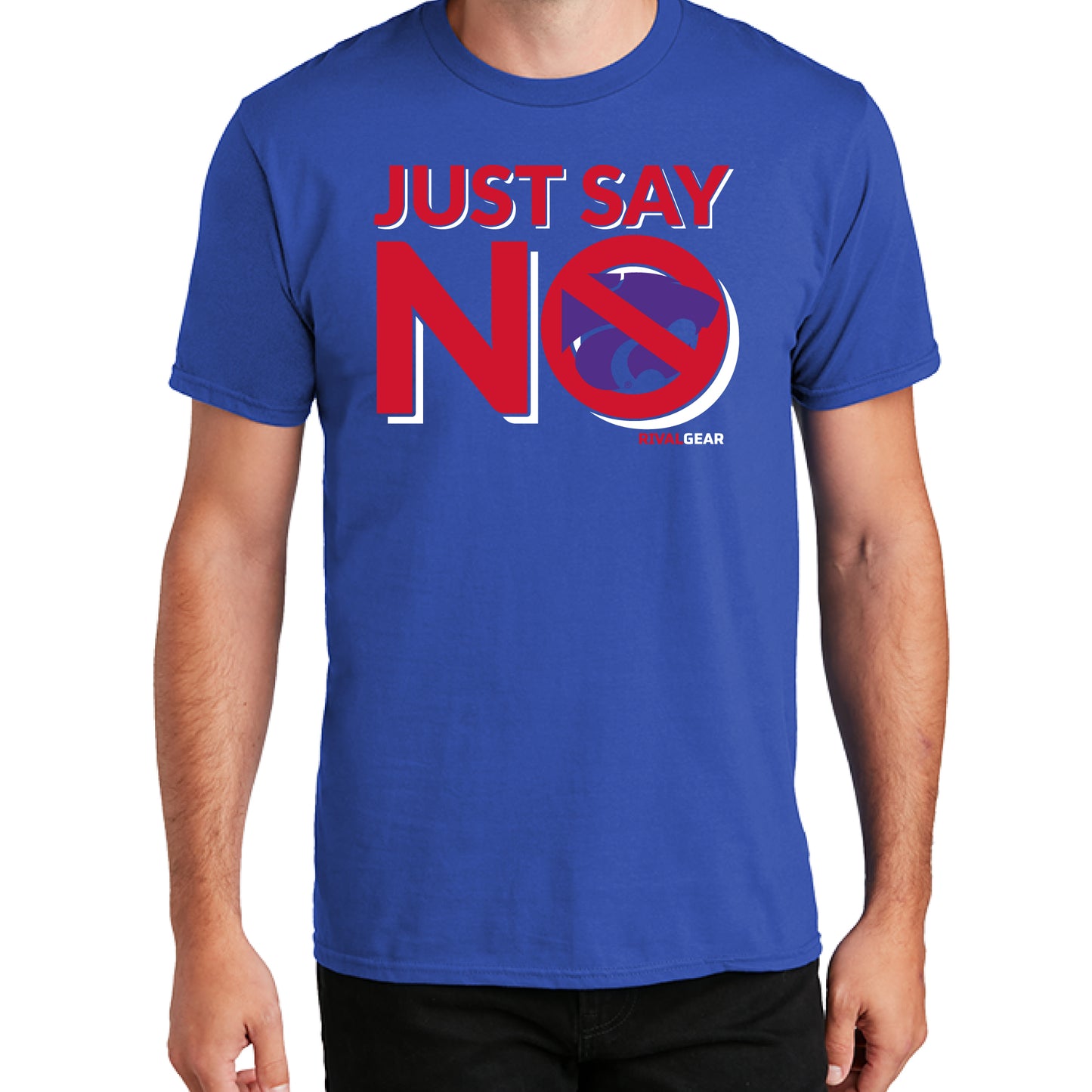 Just Say No T-Shirt for Kansas Football Fans (Anti-Kansas State)