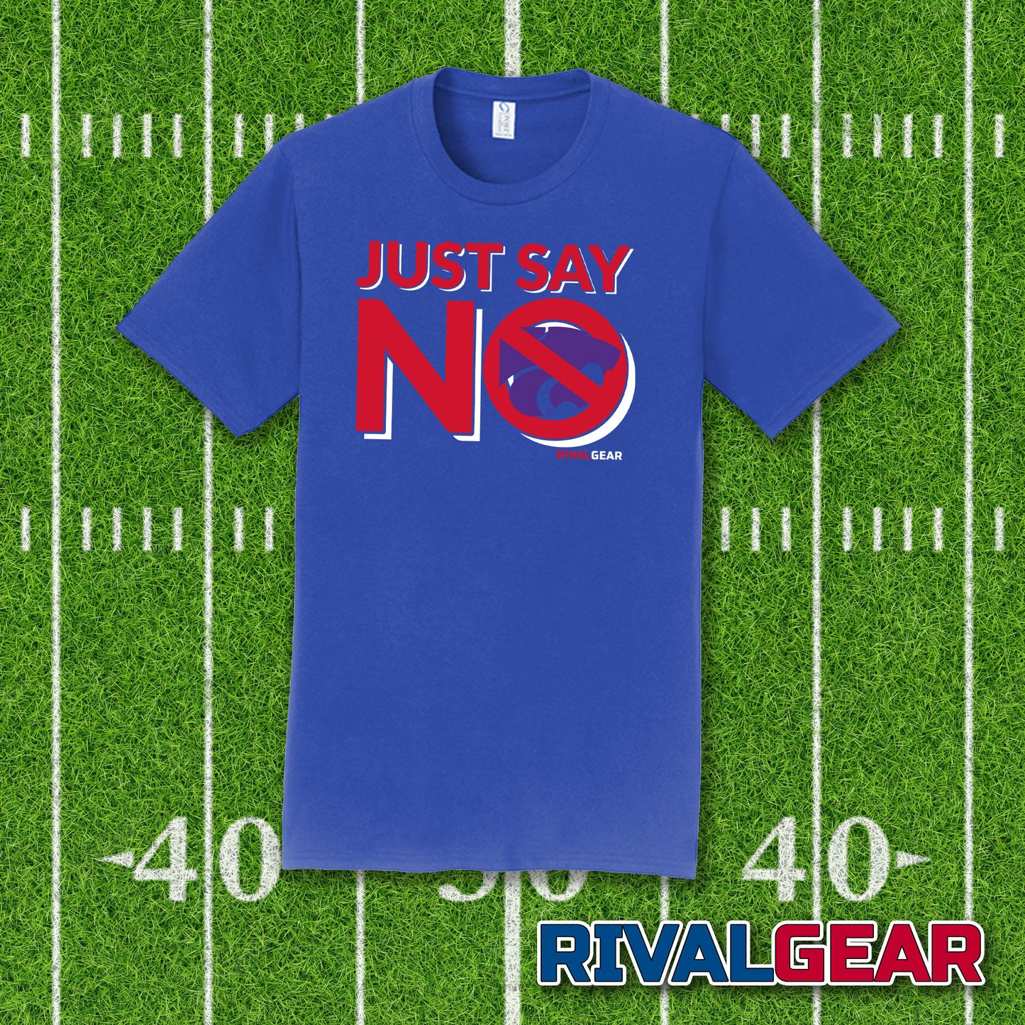 Just Say No T-Shirt for Kansas Football Fans (Anti-Kansas State)