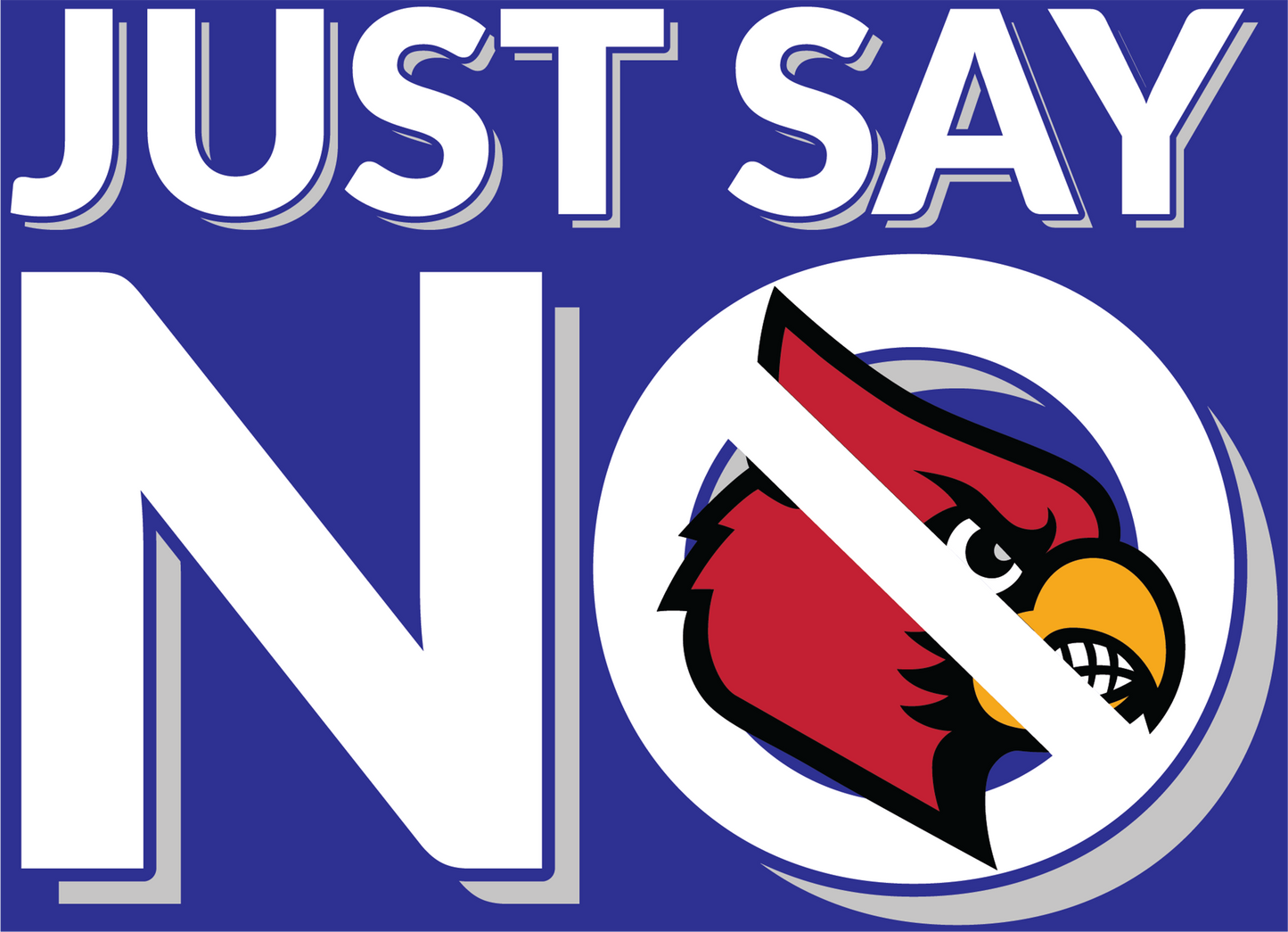 Just Say No T-Shirt for Kentucky Football Fans (Anti-Louisville)