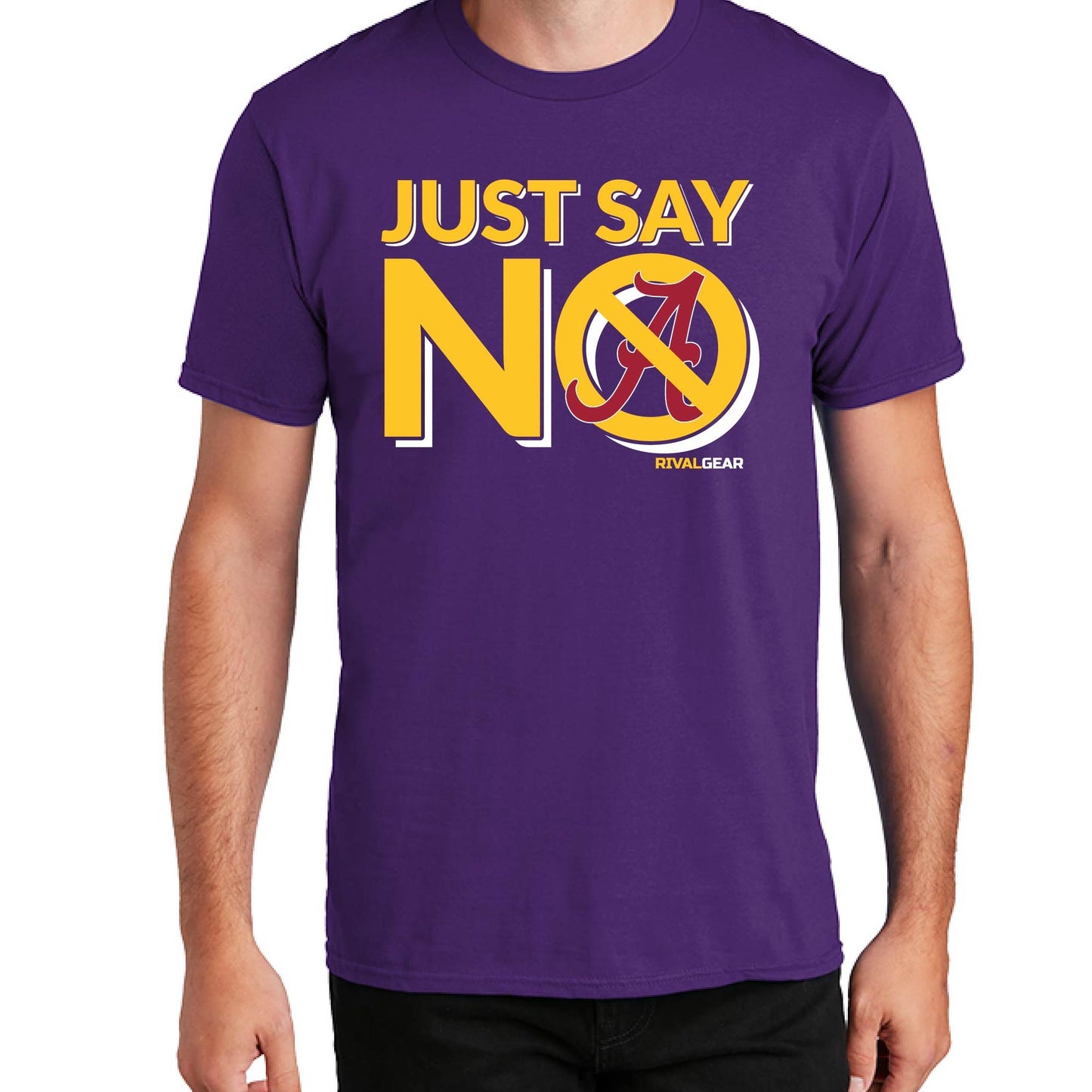 Just Say No T-Shirt for Louisiana State Football Fans (Anti-Alabama)