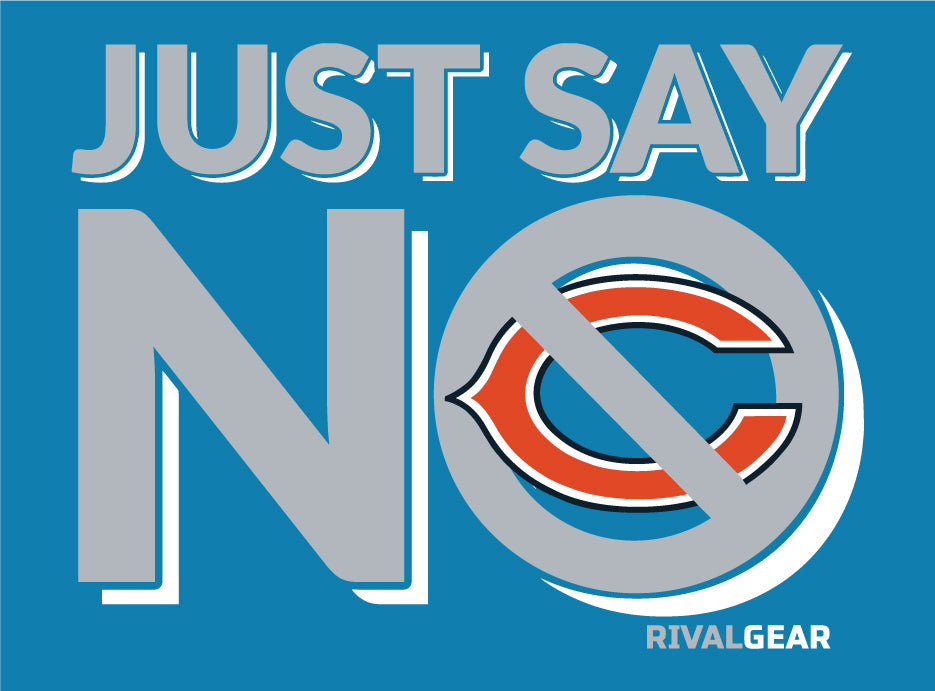 Just Say No T-Shirt for Lions Football Fans (Anti-Bears)