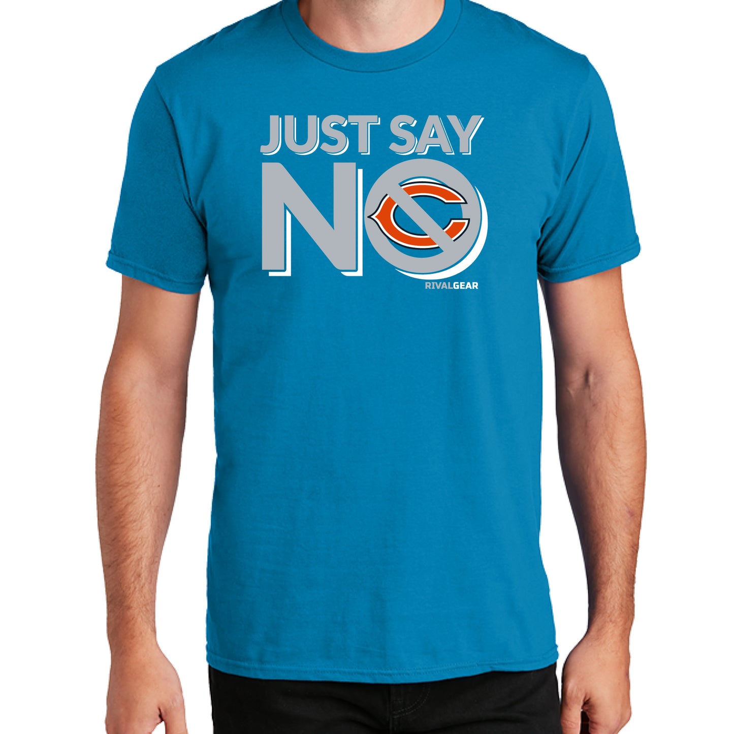 Just Say No T-Shirt for Lions Football Fans (Anti-Bears)