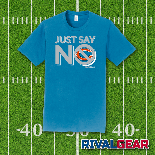 Just Say No T-Shirt for Lions Football Fans (Anti-Bears)