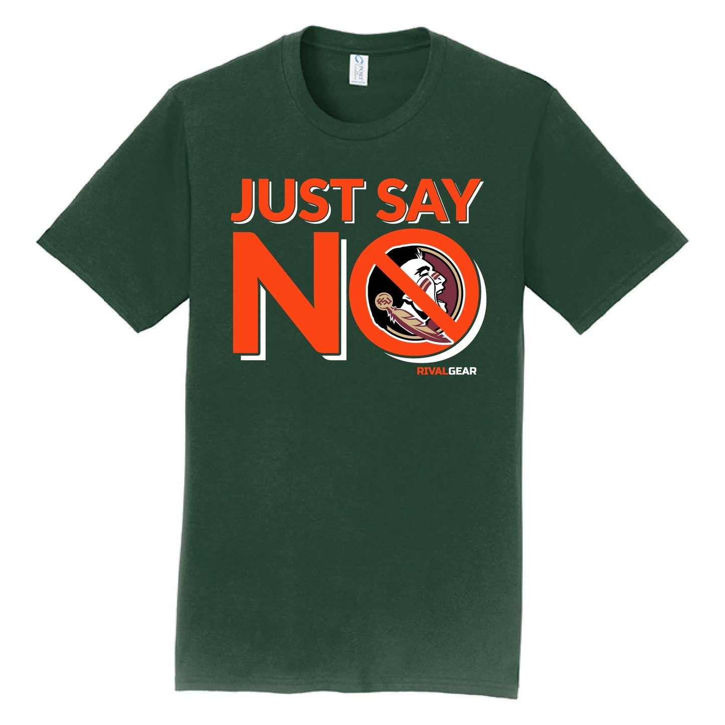 Just Say No T-Shirt for Miami Football Fans (Anti-FSU)