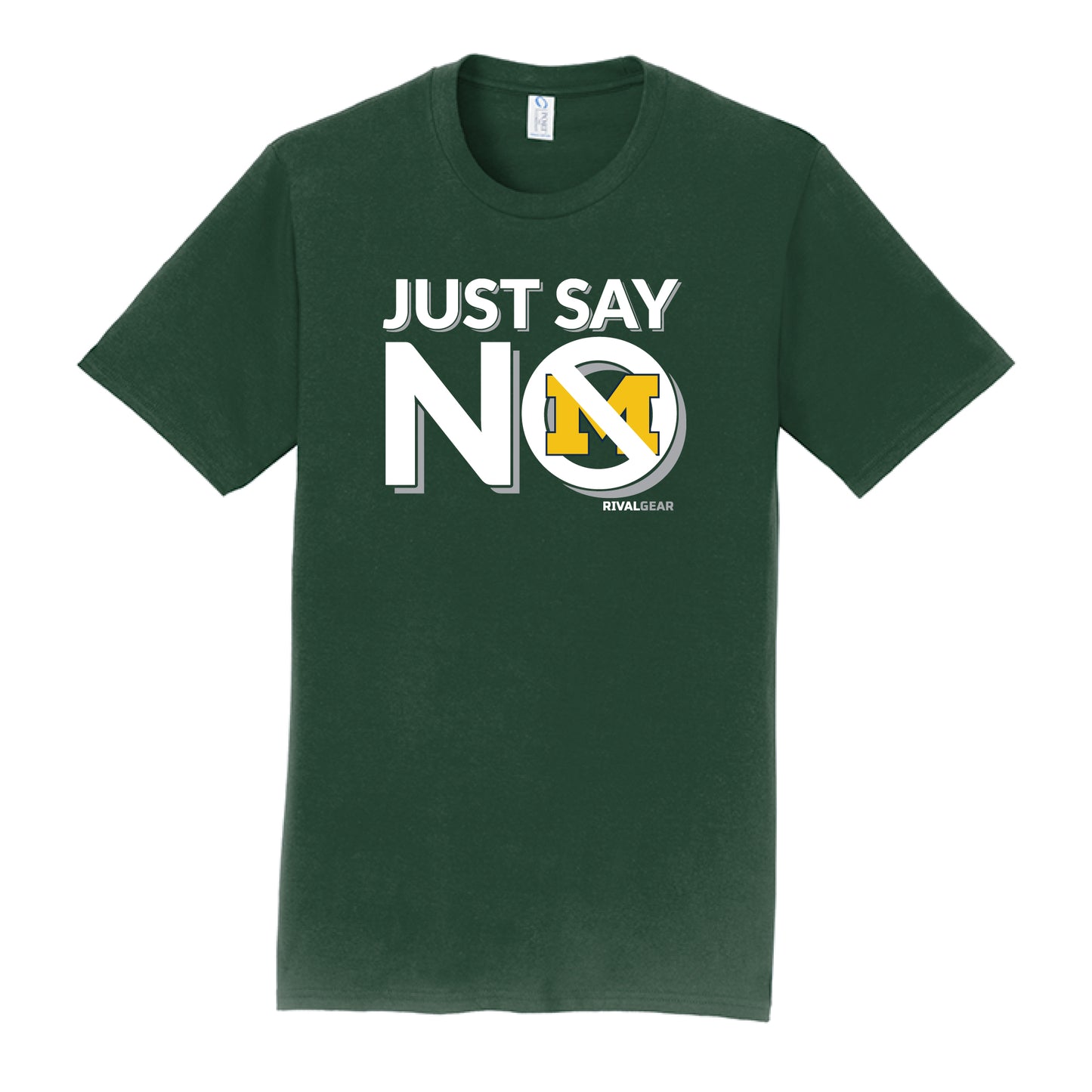 Just Say No T-Shirt for Michigan State Football Fans (Anti-Michigan)