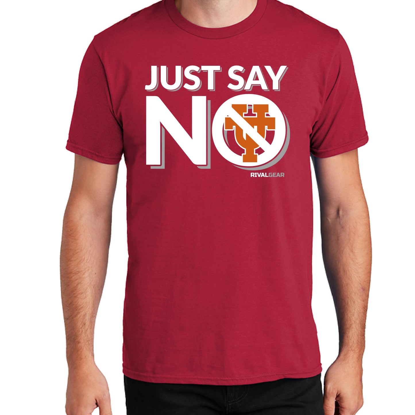 Promo Just Say No T-Shirt for Oklahoma Football Fans (Anti-Texas)