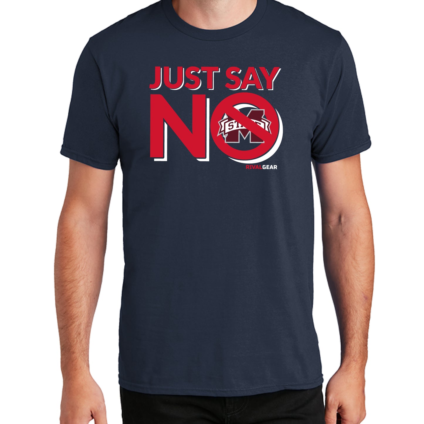 Just Say No T-Shirt for Ole Miss Football Fans (Anti-Mississippi State)