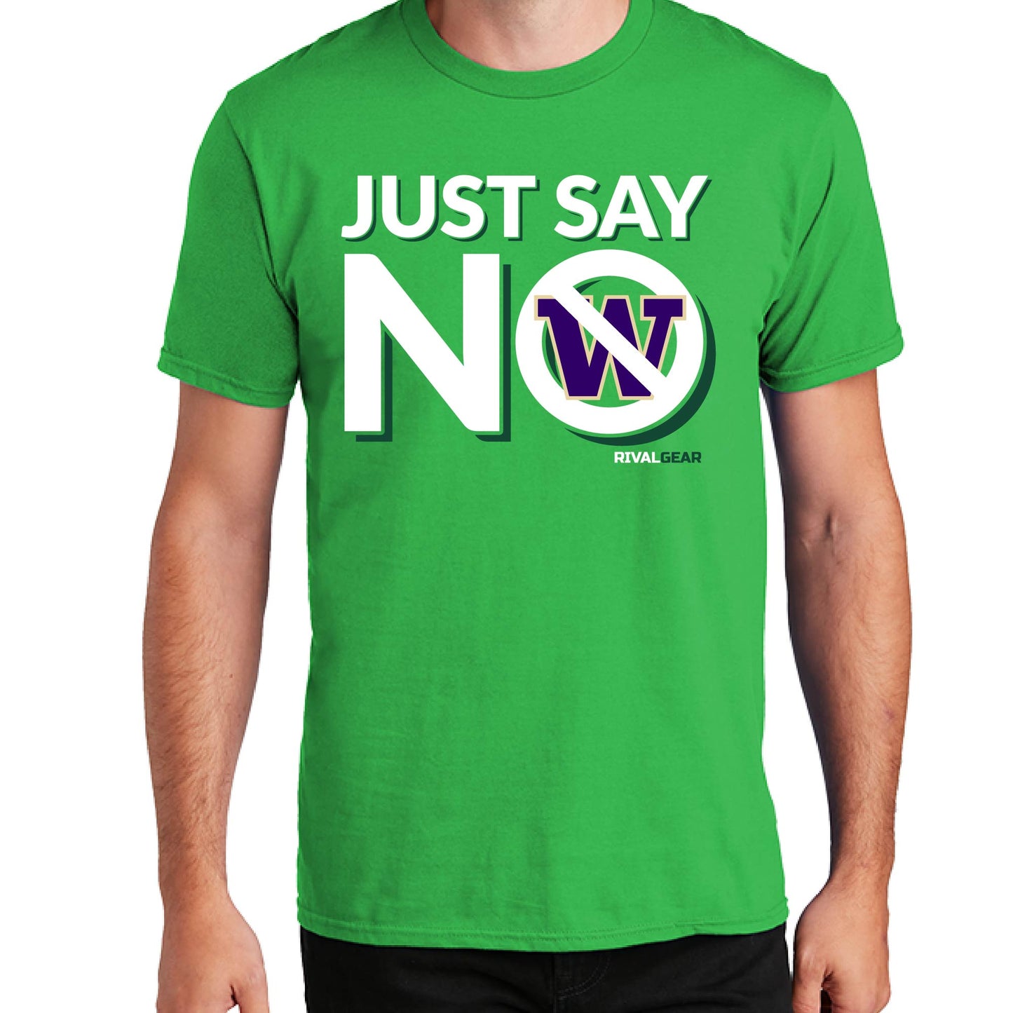 Just Say No T-Shirt for Oregon Football Fans (Anti-Washington)