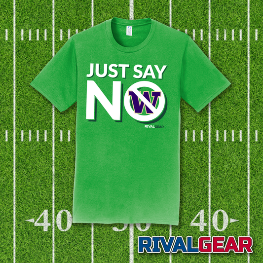 Just Say No T-Shirt for Oregon Football Fans (Anti-Washington)