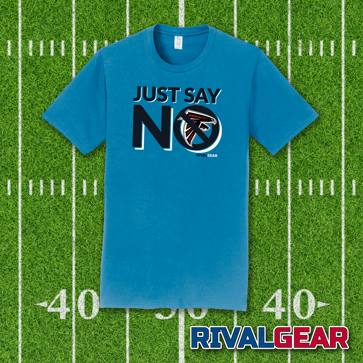 Just Say No T-Shirt for Panthers Football Fans (Anti-Falcons)