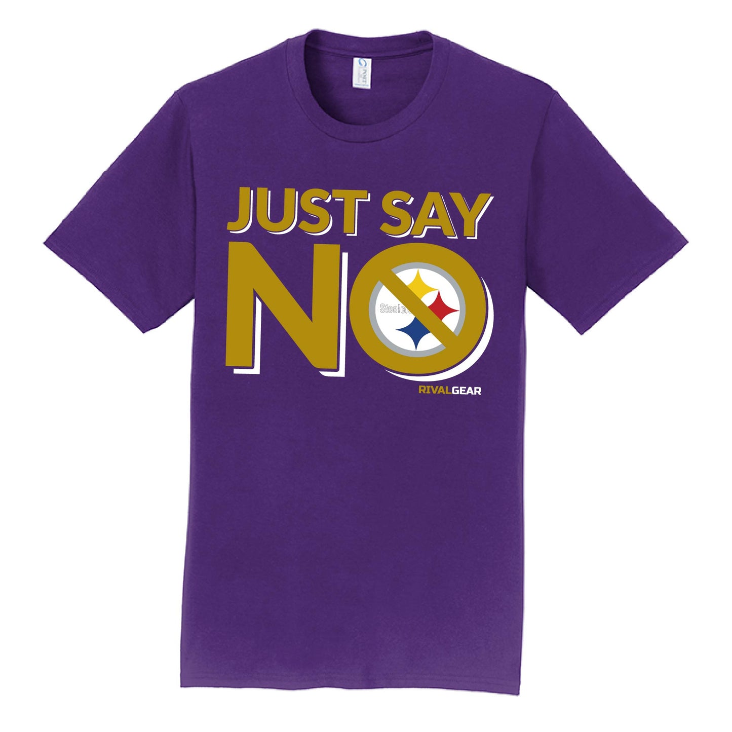 Promo Just Say No T-Shirt for Ravens Football Fans (Anti-Steelers)