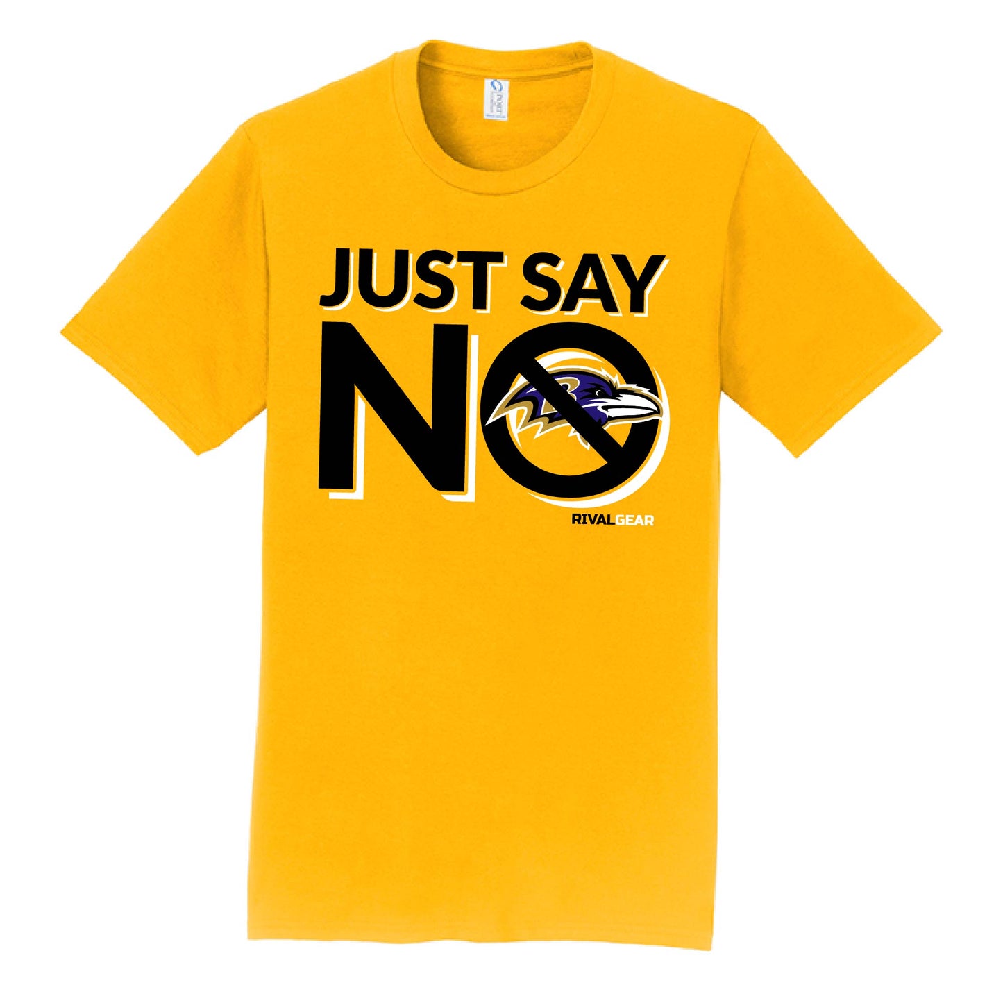 Just Say No T-Shirt for Steelers Football Fans (Anti-Ravens)