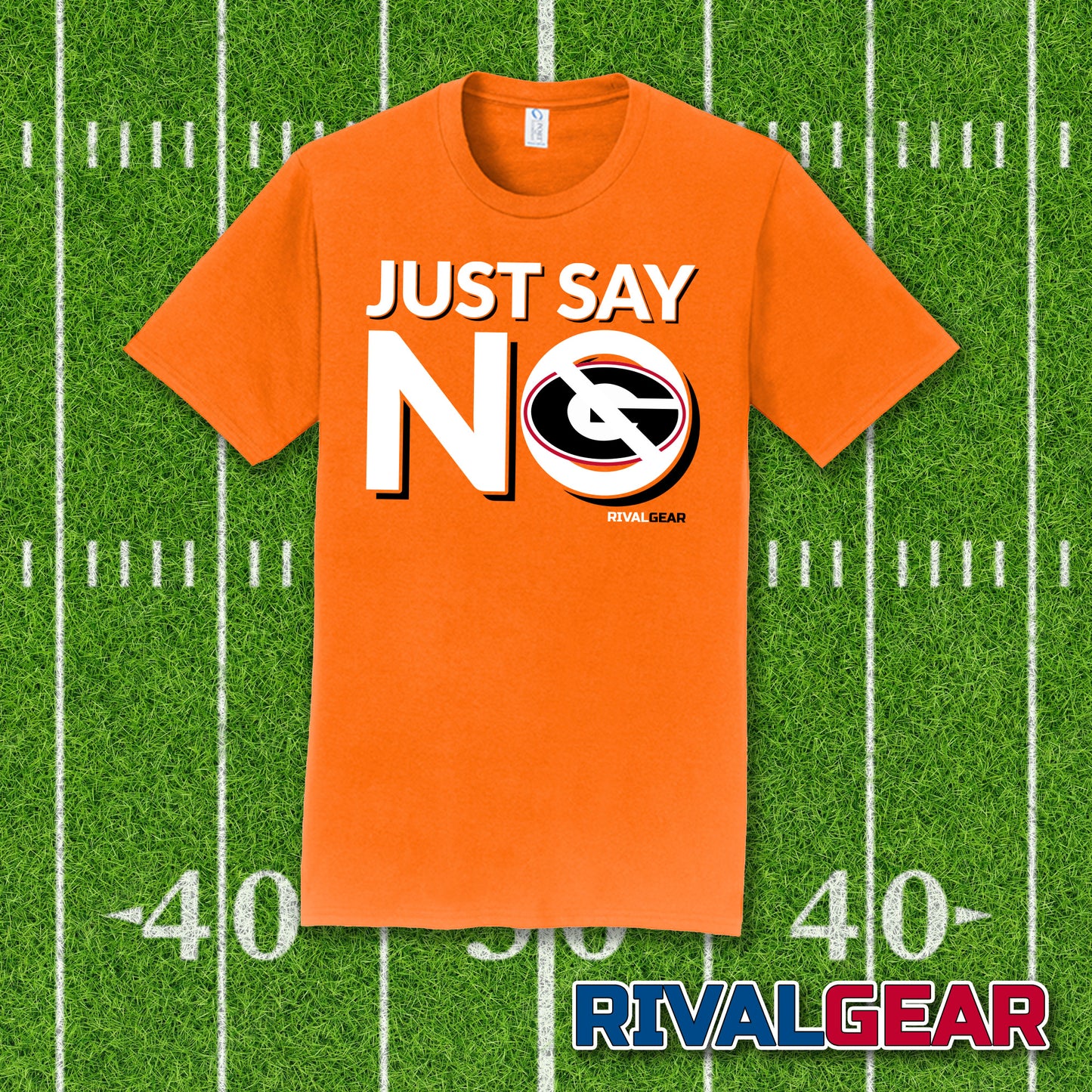 Just Say No T-Shirt for Tennessee Football Fans (Anti-Georgia)