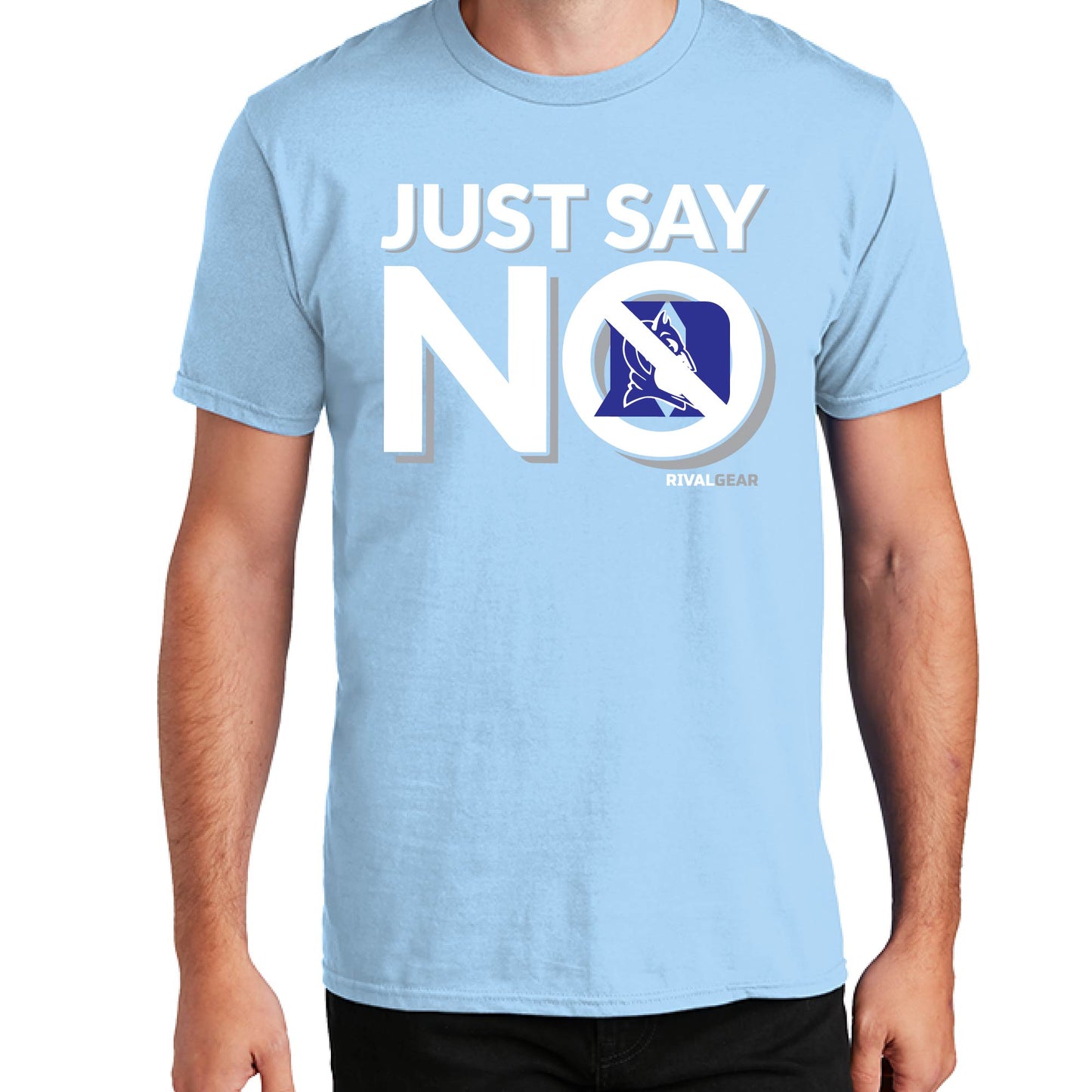 Promo Just Say No T-Shirt for North Carolina Football Fans (Anti-Duke)