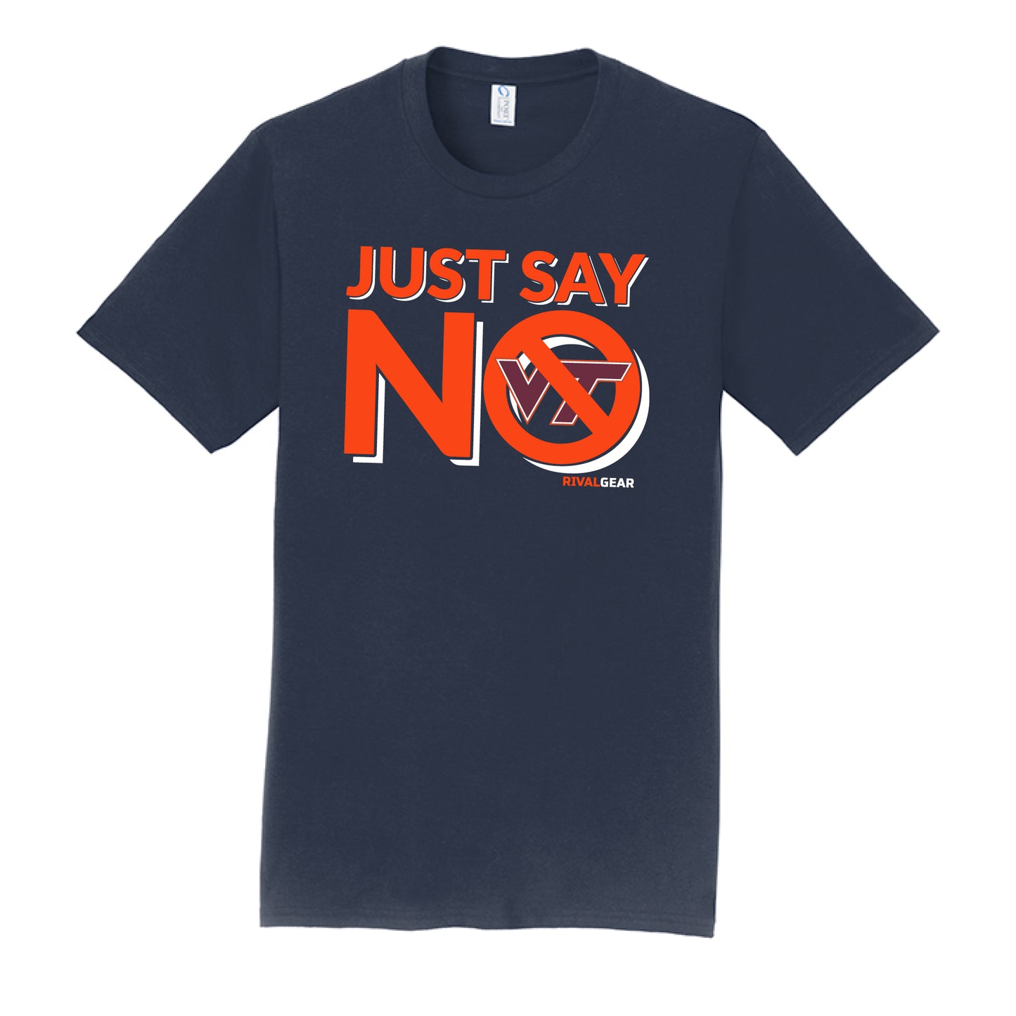 Just Say No T-Shirt for University of Virginia Football Fans (Anti-Virginia Tech)
