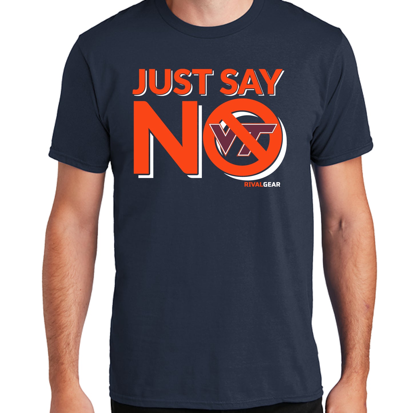 Just Say No T-Shirt for University of Virginia Football Fans (Anti-Virginia Tech)