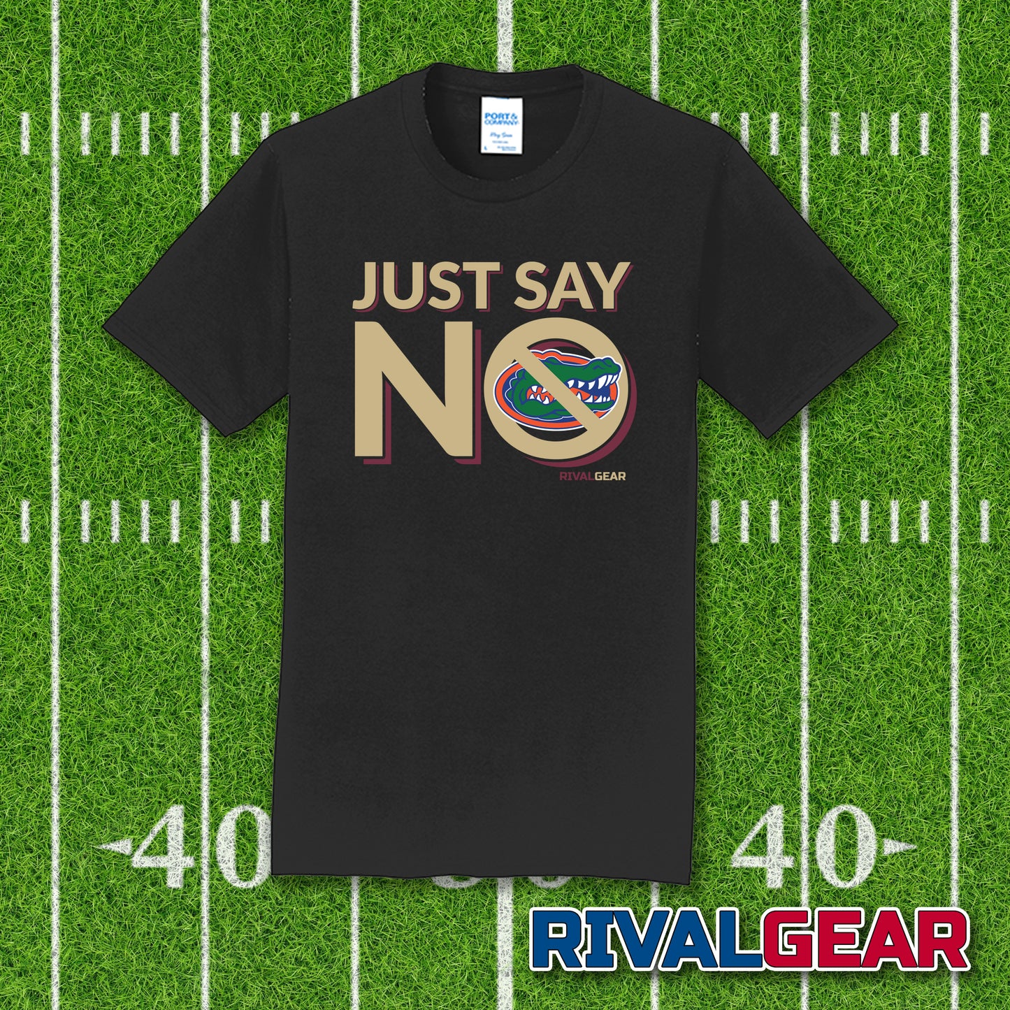 Just Say No T-Shirt for Florida State Football Fans (Anti-Florida)