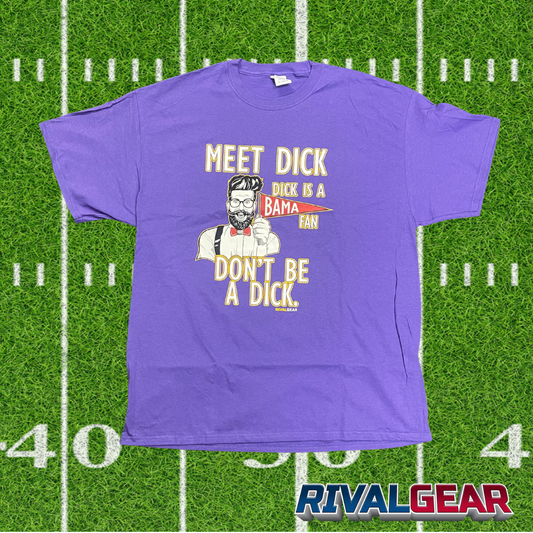 Promo Meet Dick T-Shirt for Louisiana State Football Fans (Anti-Alabama)