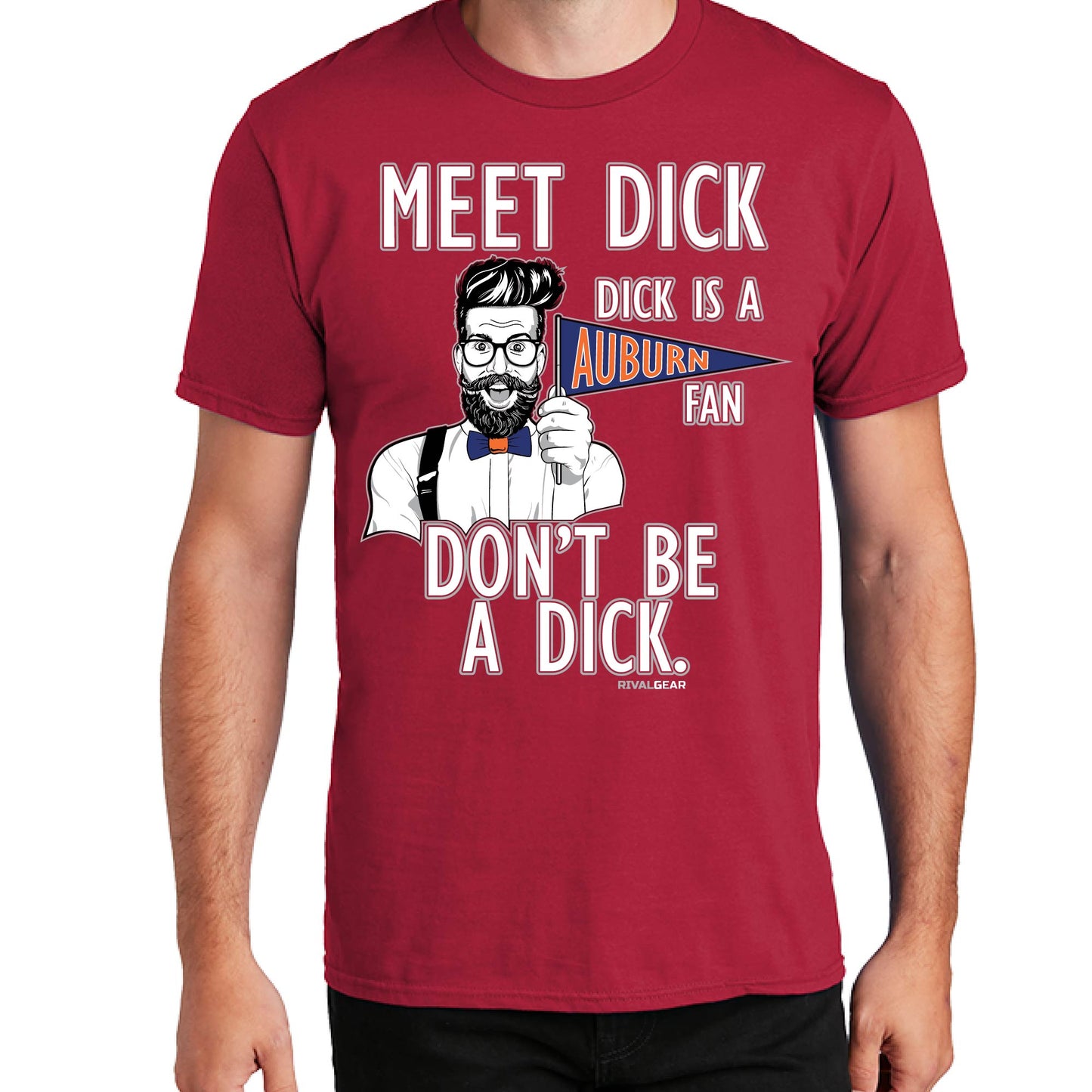 Promo Meet Dick T-Shirt for Alabama Football Fans (Anti-Auburn)