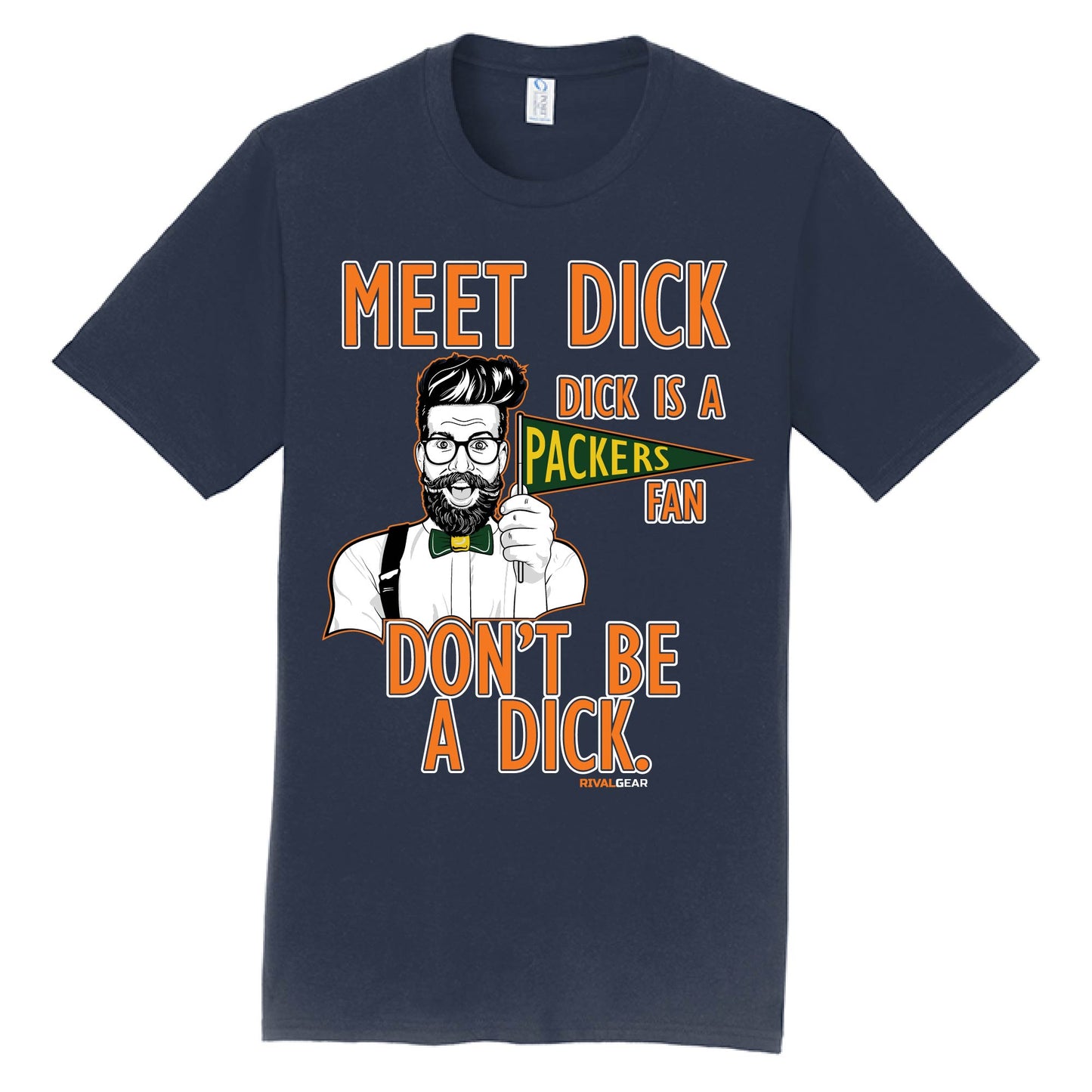 Promo Meet Dick T-Shirt for Bears Football Fans (Anti-Packers)