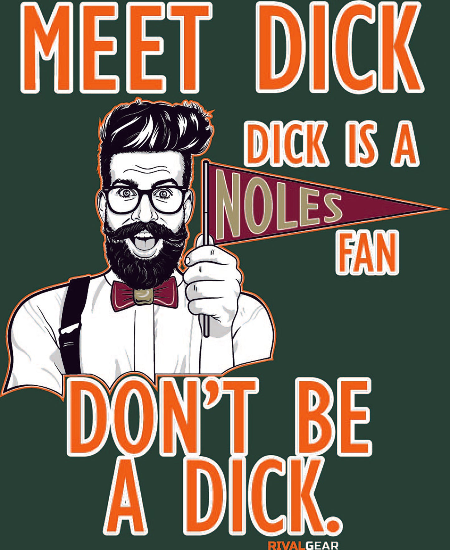 Promo Meet Dick T-Shirt for Miami Football Fans (Anti-Florida State)