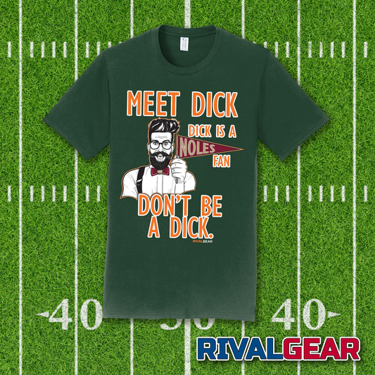 Promo Meet Dick T-Shirt for Miami Football Fans (Anti-Florida State)