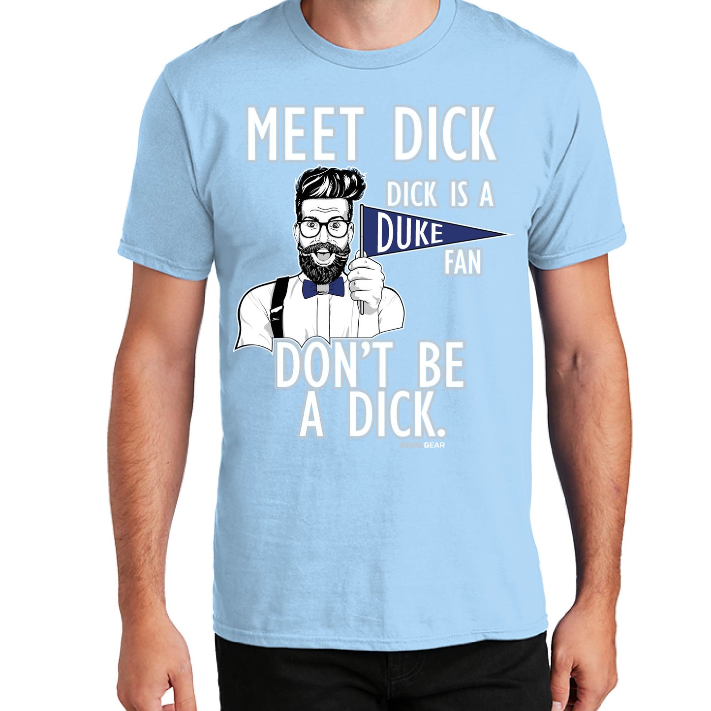 Promo Meet Dick T-Shirt for North Carolina Football Fans (Anti-Duke)