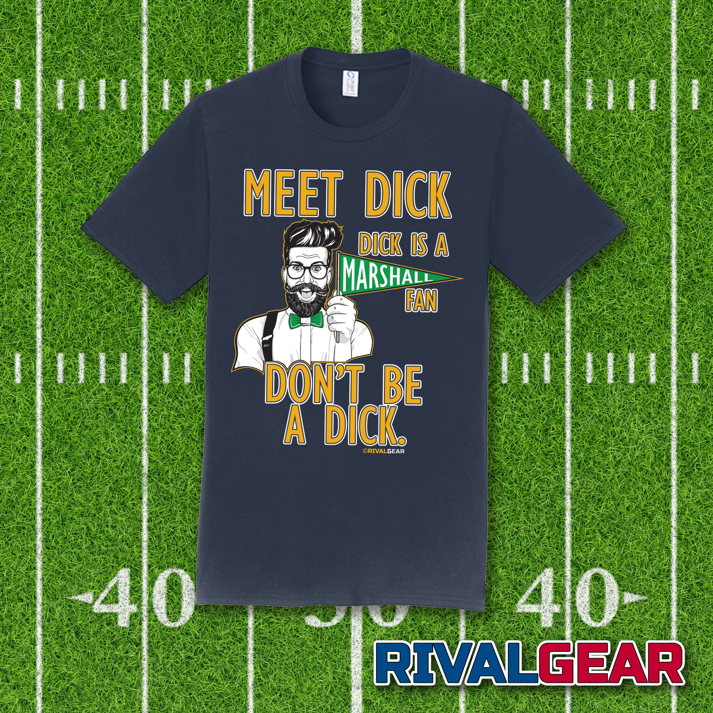 Meet Dick T-Shirt for West Virginia Football Fans (Anti-Marshall)