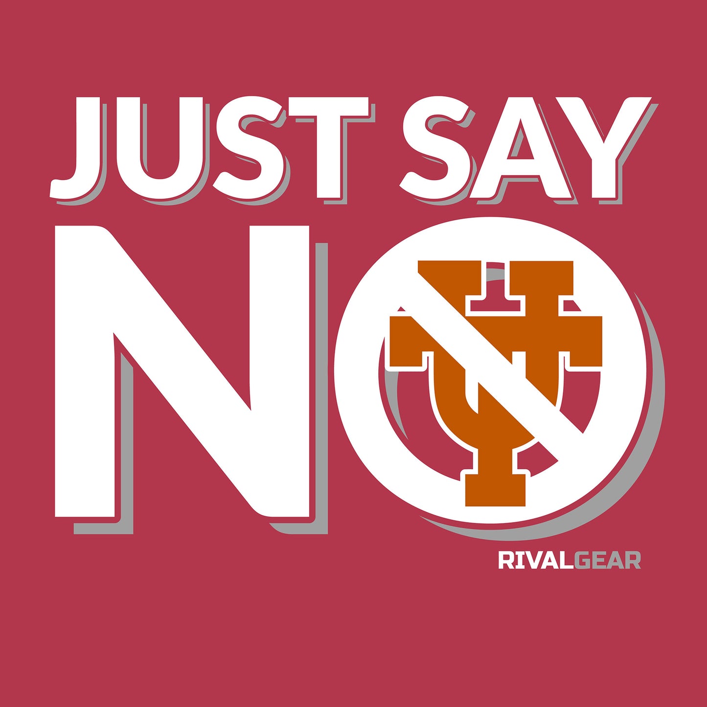 Promo Just Say No T-Shirt for Oklahoma Football Fans (Anti-Texas)