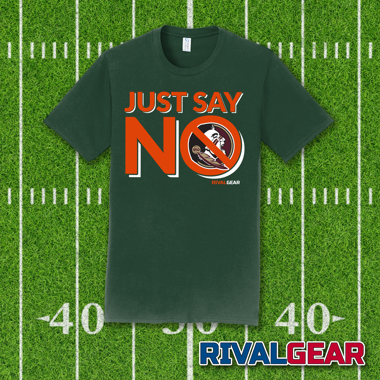 Just Say No T-Shirt for Miami Football Fans (Anti-FSU)