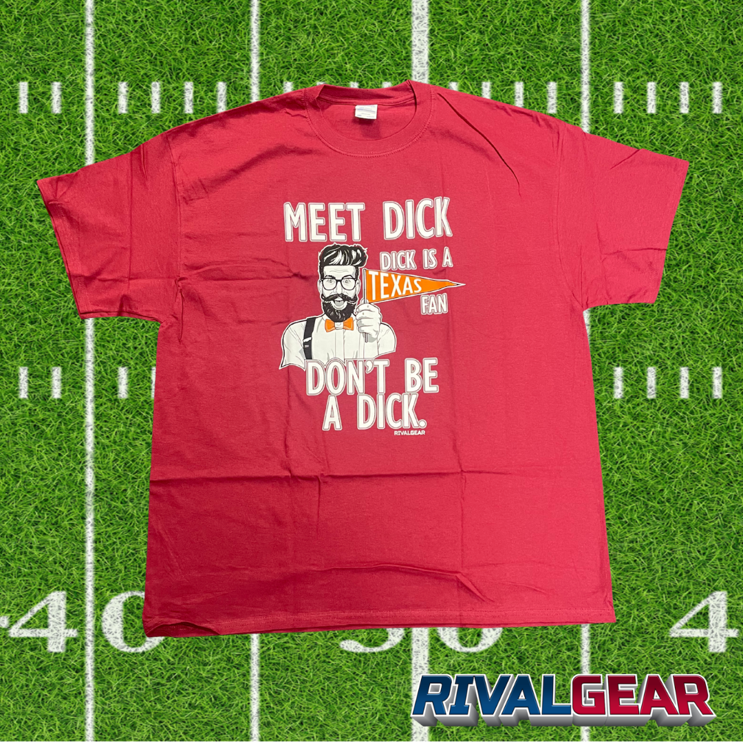 Promo Meet Dick T-Shirt for Oklahoma Football Fans (Anti-Texas)